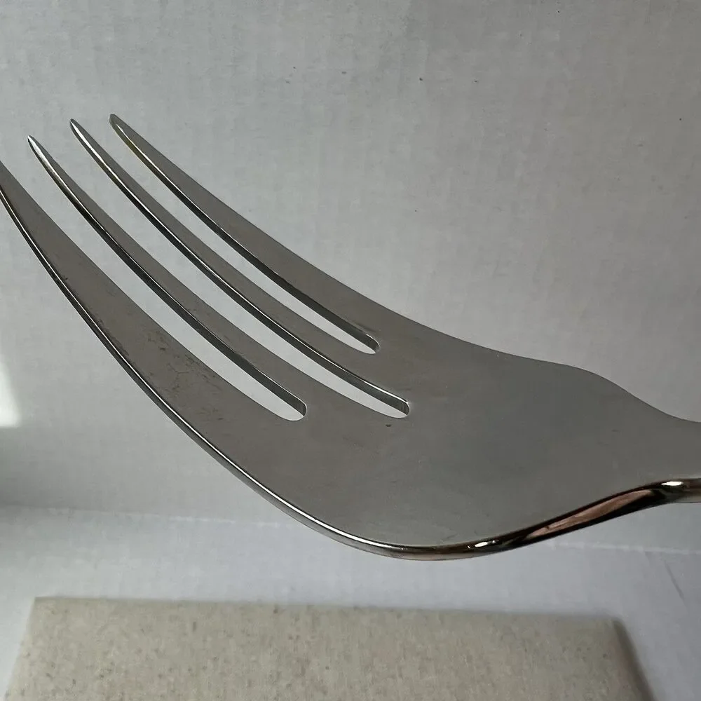 Ralph Lauren TELLURIDE Serving Spoon & Fork Stainless Steel Flatware Korea 1995